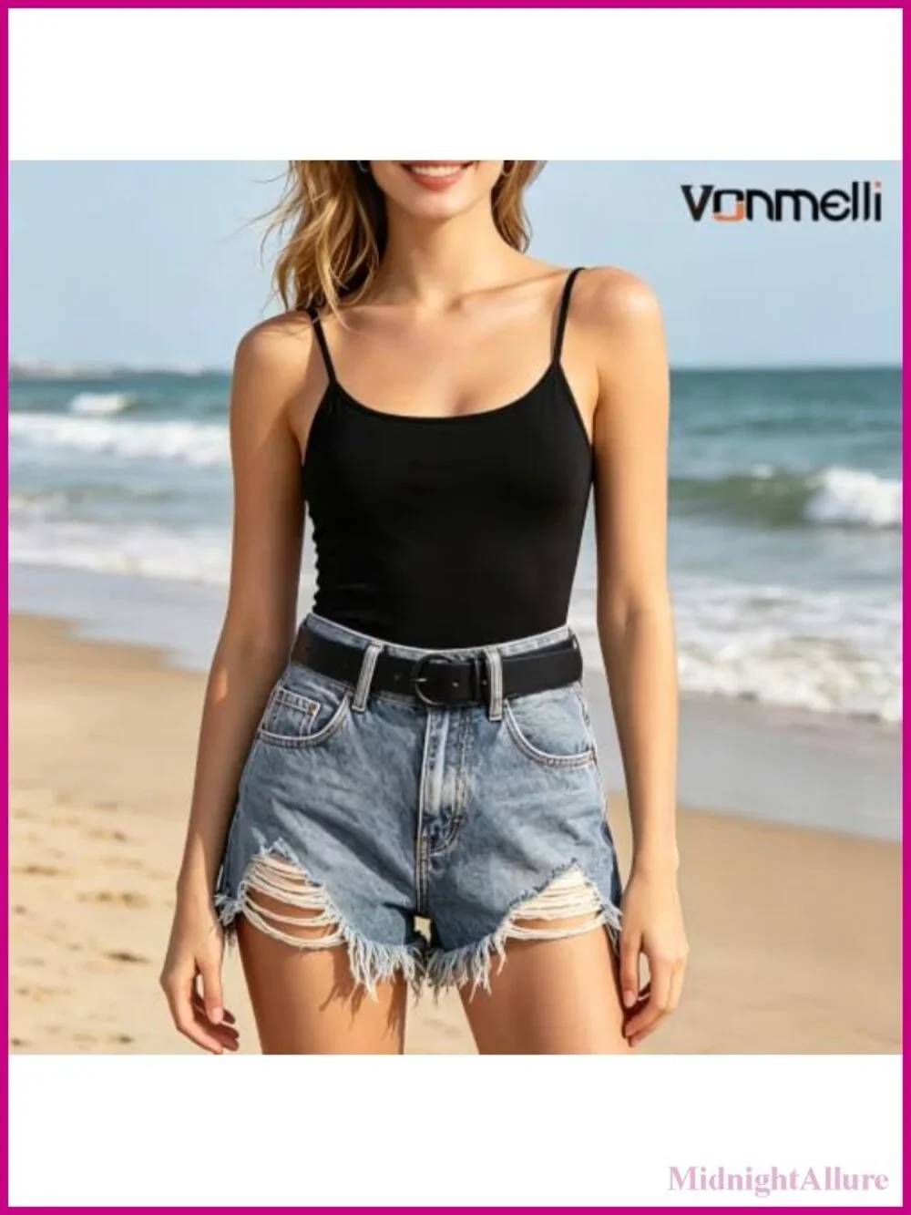 Womens Faux Leather Belt with Pin Buckle Adjustable Waist Belt for Jeans Pants